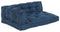 vidaXL - Pallet - Sofa - Kussen - met - Arm- - en - Rugsteun - - - Blauwe - Stof