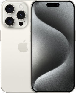 Apple iPhone 15 Pro - 128GB - A17 Pro-chip - Wit Titanium