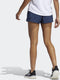 adidas Pacer Badge Of Sport - Woven Sportshort Dames - Vochtregulerend - Blauw - Maat XL