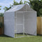 vidaXL - Hondenkennel - met - dak - 2x2x2,5 - m - gegalvaniseerd - staal - zilver