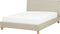 SENNEZ - Tweepersoonsbed - Beige - 160 x 200 cm - Polyester