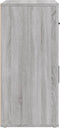 vidaXL - Dressoir - 80x33x70 - cm - bewerkt - hout - grijs - sonoma - eikenkleurig