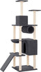 vidaXL - Kattenmeubel - met - sisal - krabpalen - 168 - cm - donkergrijs