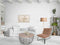 SVJ Salontafel Rond - 75 x 75 x 47 cm - Metaal - Grijs/Lichtbruin