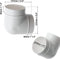 EUROPLAST - Buisboog 90 Graden - Ø 100mm PVC Kunststof Ventilatiebuis