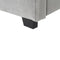 VAUCLUSE - Bed met opbergruimte - Grijs - 140 x 200 cm - Fluweel
