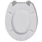 vidaXL - Toiletbril - simpel - ontwerp - MDF - wit