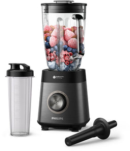 Philips HR3041/00 - Blender - 1.200W - 1,5L glas - To go beker en stamper