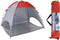 Probeach - Strandtent - 220x120x115 - cm - rood - en - grijs