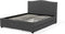 MONTPELLIER - Bed opbergruimte LED - Grijs - 160 x 200 cm - Polyester