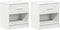 vidaXL - Nachtkastjes - 2 - st - met - lade - 39x28x41 - cm - wit