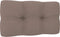 vidaXL Bankkussen pallet 70x40x10 cm taupe