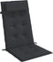 vidaXL - Stoelkussens - 4 - st - hoge - rug - oxford - stof - zwart