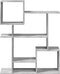 vidaXL - Kamerscherm - / - boekenkast - 92x29x112 - cm - hout - betongrijs