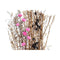 Boeket DKD Home Decor Roze Bruin Wit Gedroogde bloem (2 Stuks) (30 x 30 x 65 cm)