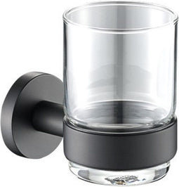 Plieger Vigo - Bekerhouder - Wandmontage - Glazen Beker - Mat zwart - 10 jaar garantie