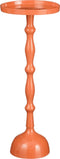 Mica Decorations Duco - Bijzettafel - H66 x Ø25 cm - Gerecycled Aluminium - Oranje