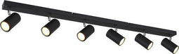 Globo Robby - opbouwspot - 6 lichtpunten - zwart chroom