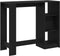 vidaXL - Bartafel - met - Plank - Zwart - Eikenhout - 102,5x46x103,5 - cm - Engineered - Hout