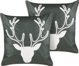 BICOCCA - Sierkussen set van 2 - Groen - Fluweel