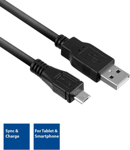 ACT AC3000 - Micro USB-datakabel - Opladen en synchroniseren - Zwart