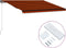 vidaXL - Luifel - automatisch - uittrekbaar - 500x300 - cm - oranje - en - bruin