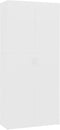 vidaXL - Schoenenkast - 80x35,5x180 - cm - bewerkt - hout - wit