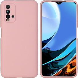 iMoshion Hoesje Geschikt voor Xiaomi Redmi 9T Hoesje Siliconen - iMoshion Color Backcover - lichtroze