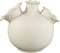 PTMD Umme Cream Round Glazed Ceramic Vase Wavy Edges L