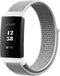 iMoshion Bandje Geschikt voor Fitbit Charge 3 / 4 - iMoshion Nylon band klittenband met design aansluiting - Grijs