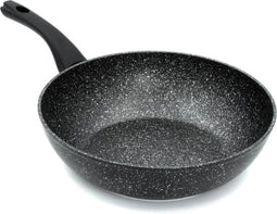 Dutch Standard Wokpan - Ø 28cm - Inductie - Keramische Anti-Aanbak - Zwart