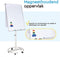 BRASQ Flipover Deluxe - Verrijdbaar - 70x100 cm - Magnetisch - Wit
