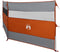 vidaXL - Windscherm - camping - waterdicht - 340x130 - cm - grijs - en - oranje