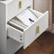 SoBuy FBT115-L-W - Nachtkastje - 3 Lades - Wit 40x40x63cm