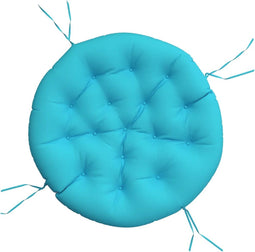 vidaXL - Zitkussen - rond - Ø - 100x11 - cm - oxford - stof - turquoise