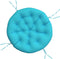 vidaXL - Zitkussen - rond - Ø - 100x11 - cm - oxford - stof - turquoise
