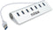 Nilox NX7HUB30 - USB Hub - 7x USB 3.2 Gen 1 - Wit