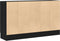 vidaXL - Dressoir - Zwart - Eiken - 120x30,5x70 - cm - Gemaakt - van - Engineered - Hout