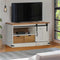 vidaXL - Tv-meubel - HALDEN - met - schuifdeur - wit - 110x40x60 - cm - massief - hout