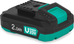 VONROC 20V Accu - 2.0Ah - Bi-directionele USB-C poort - Powerbank functie - Compatibel met Power Delivery (PD)