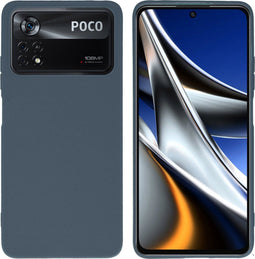 iMoshion Hoesje Geschikt voor Xiaomi Poco X4 Pro 5G Hoesje Siliconen - iMoshion Color Backcover - Donkerblauw