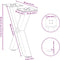 vidaXL - Salontafelpoten - 2 - st - X-vormig - 30x(30-31) - cm - staal - antraciet