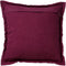 Dutch Decor BURTO - Kussenhoes 45x45 cm - gewassen katoen - Red Plum - donkerroze - met rits - zonder binnenkussen