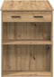 vidaXL - Bureau - met - lade - en - plank - 102x62x77,5 - cm - hout - artisanaal - eiken
