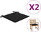 vidaXL - Tuinstoelkussens - 2 - st - 50x50x4 - cm - oxford - stof - zwart