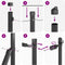 vidaXL - Hekpalen - 13 - stuks - Grijs - Ø32 - mm - 100 - cm - Gegalvaniseerd - Staal