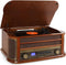 Belle Epoque 1908 Retro-stereo-inst. USB CD MP3 Houten behuizing vinyl