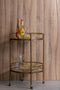 WOOOD Exclusive Zora Trolley - Metaal/Glas - Antique Brass - 79x50x50