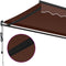 vidaXL - Luifel - automatisch - uittrekbaar - 500x350 - cm - bruin