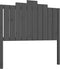 vidaXL - Hoofdbord - 106x4x110 - cm - massief - grenenhout - grijs
